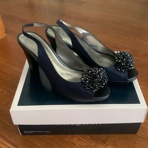 Navy blue Karen Scott Heels